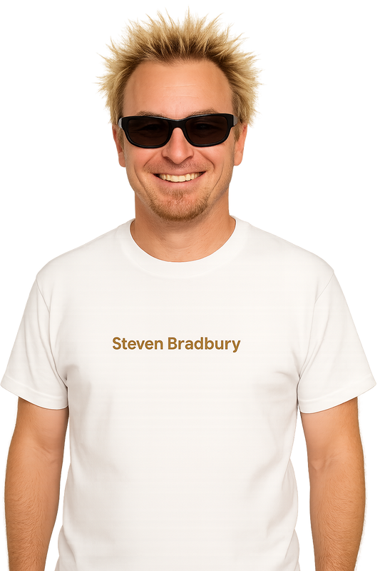 T-shirt girocollo Unisex Ricamata - Steven Bradbury