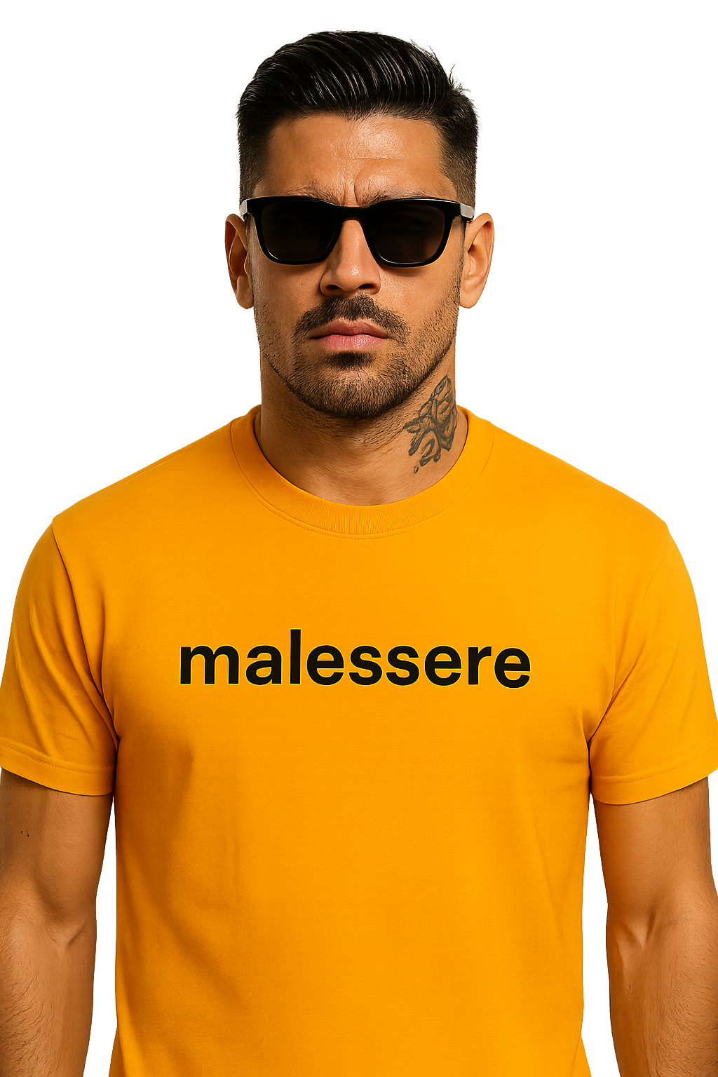 T-shirt girocollo Unisex Ricamata - malessere