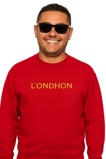 Felpa girocollo unisex Ricamata | L'ONDHON