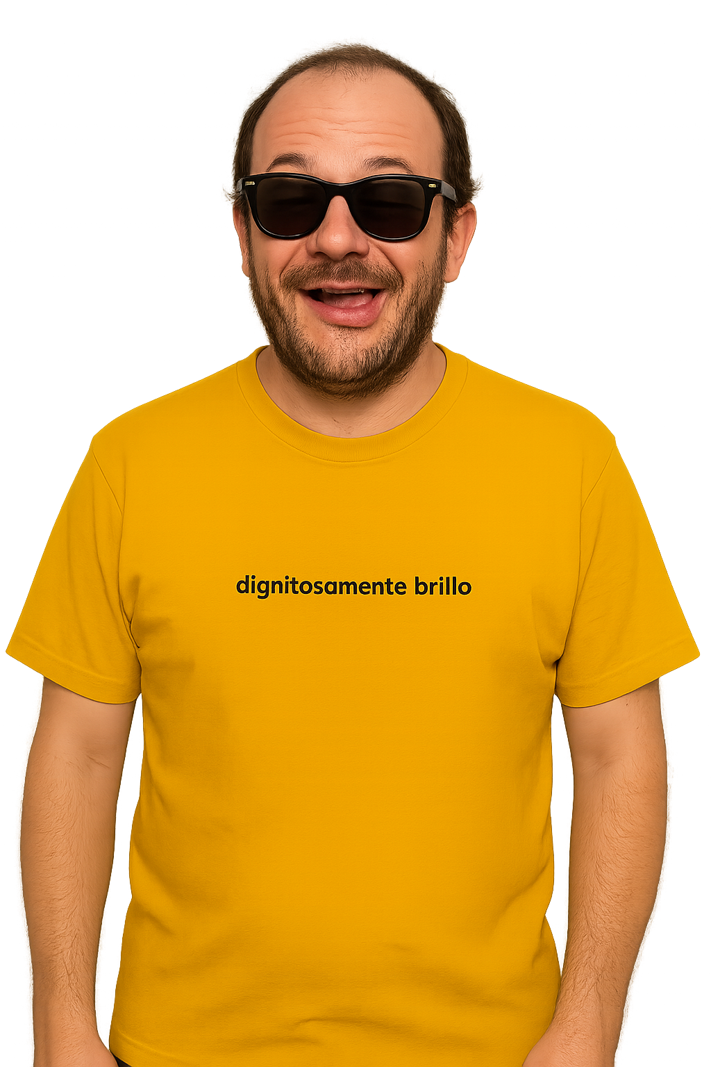 T-shirt girocollo Unisex Ricamata - Dignitosamente Brillo