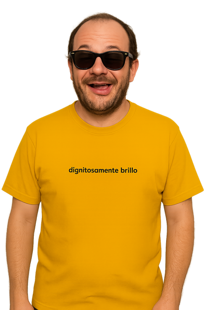 T-shirt girocollo Unisex Ricamata - Dignitosamente Brillo
