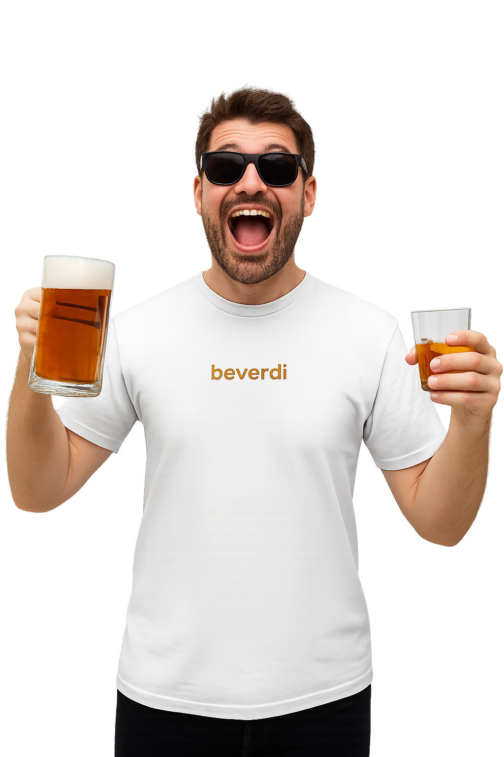 T-shirt girocollo Unisex Ricamata - beverdì