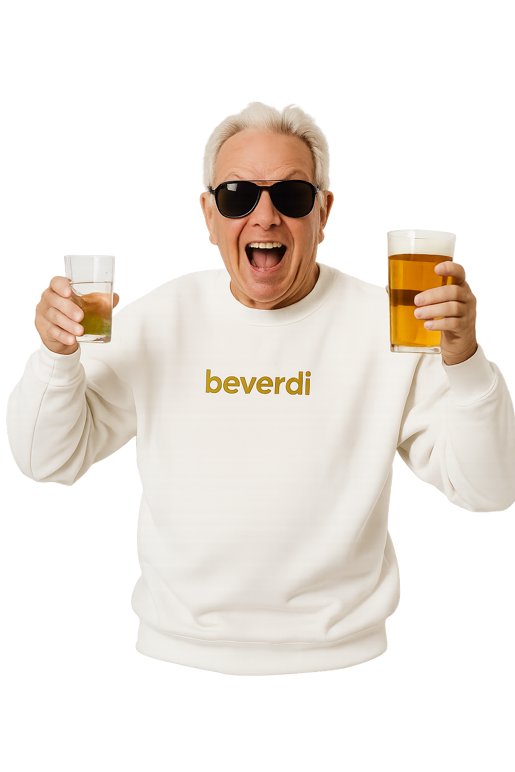 Felpa girocollo unisex Ricamata | beverdì