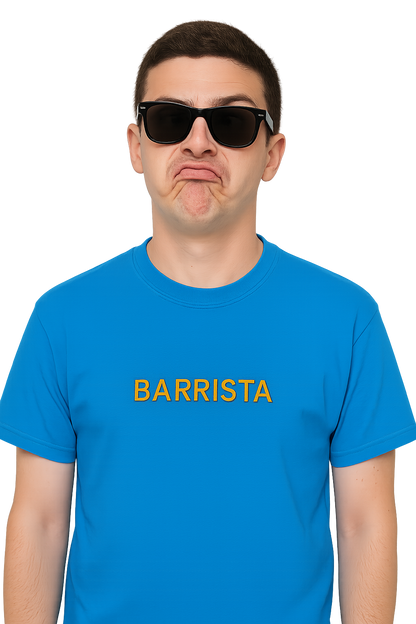 T-shirt girocollo Unisex Ricamata - BARRISTA