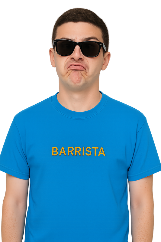 T-shirt girocollo Unisex Ricamata - BARRISTA