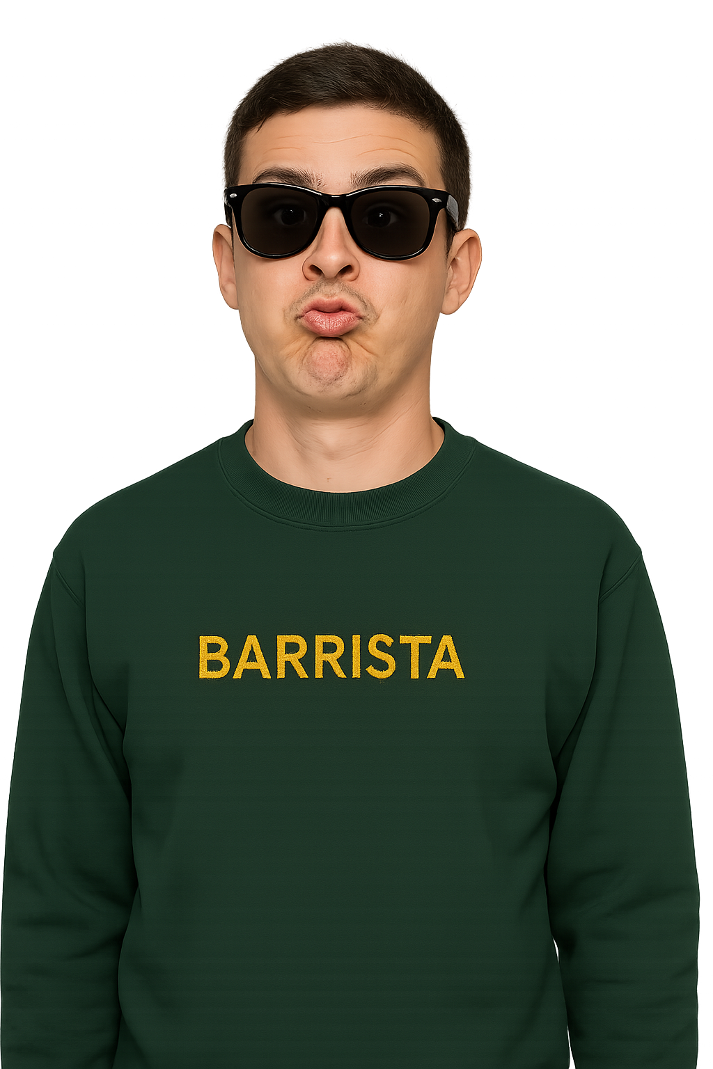 Felpa girocollo unisex Ricamata | BARRISTA