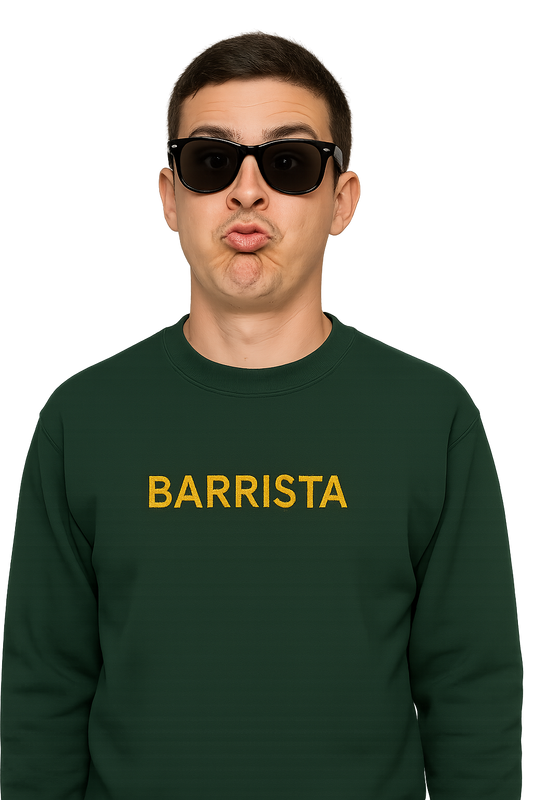 Felpa girocollo unisex Ricamata | BARRISTA