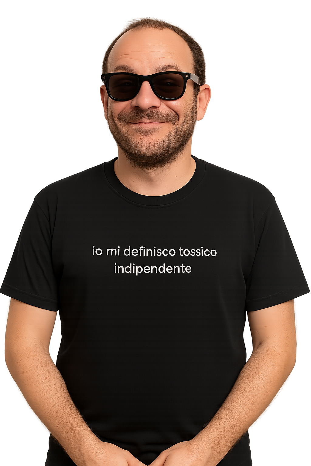 T-shirt girocollo Unisex Ricamata - tossico indipendente