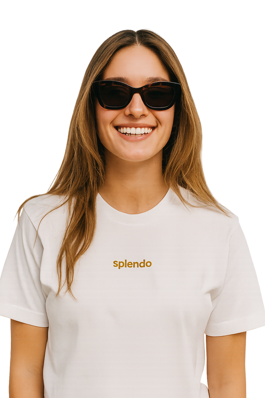 T-shirt girocollo Unisex Ricamata - splendo