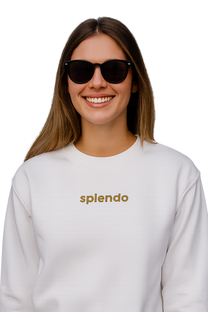 Felpa girocollo unisex Ricamata | splendo