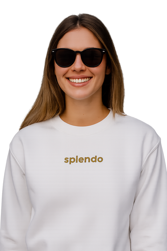 Felpa girocollo unisex Ricamata | splendo