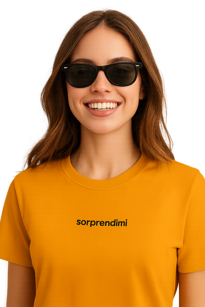 T-shirt girocollo Unisex Ricamata - sorprendimi