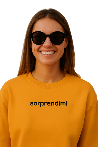 Felpa girocollo unisex Ricamata | soprendimi