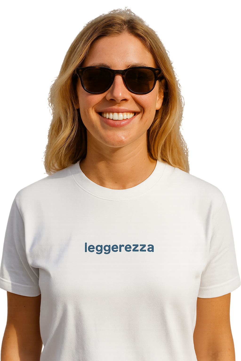 T-shirt girocollo Unisex Ricamata - leggerezza