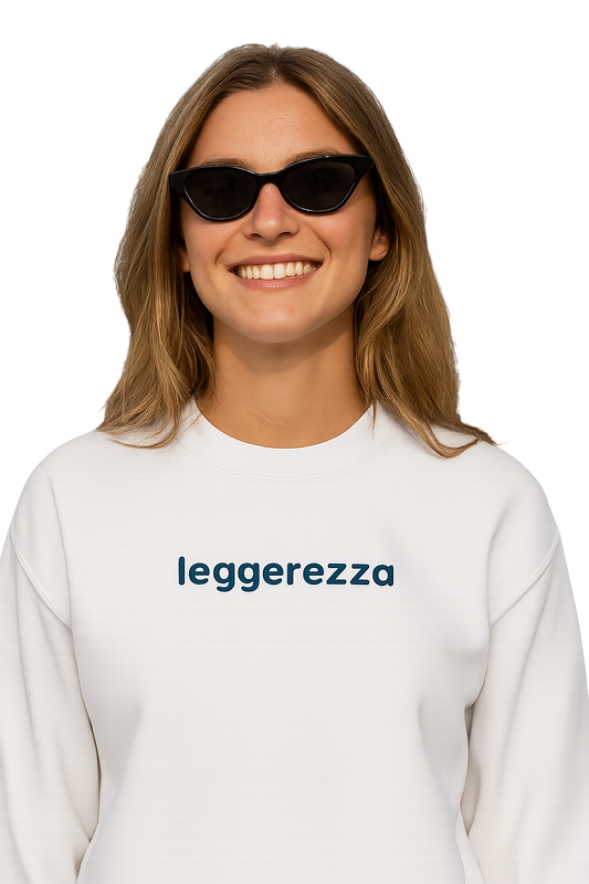 Felpa girocollo unisex Ricamata | leggerezza