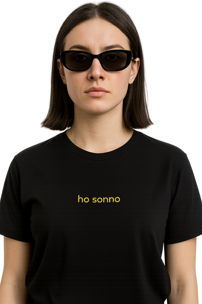 T-shirt girocollo Unisex Ricamata - ho sonno