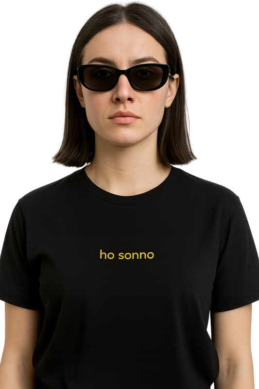 T-shirt girocollo Unisex Ricamata - ho sonno