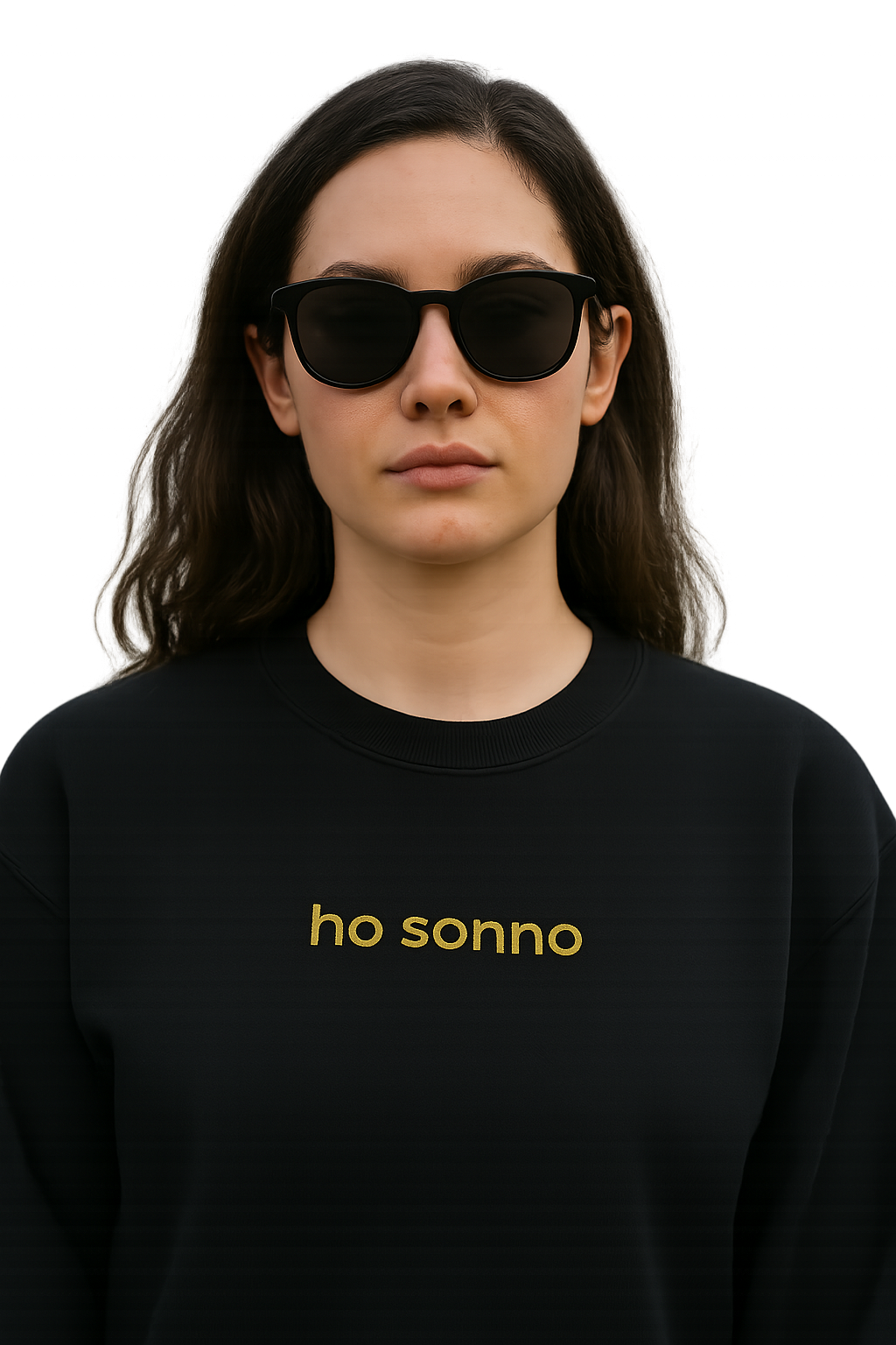 Felpa girocollo unisex Ricamata | ho sonno