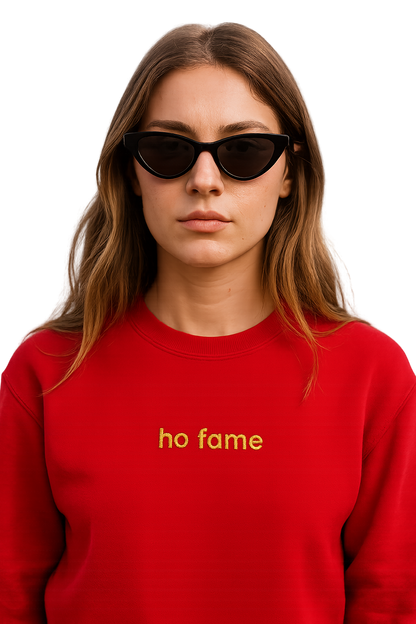 Felpa girocollo unisex Ricamata | ho fame