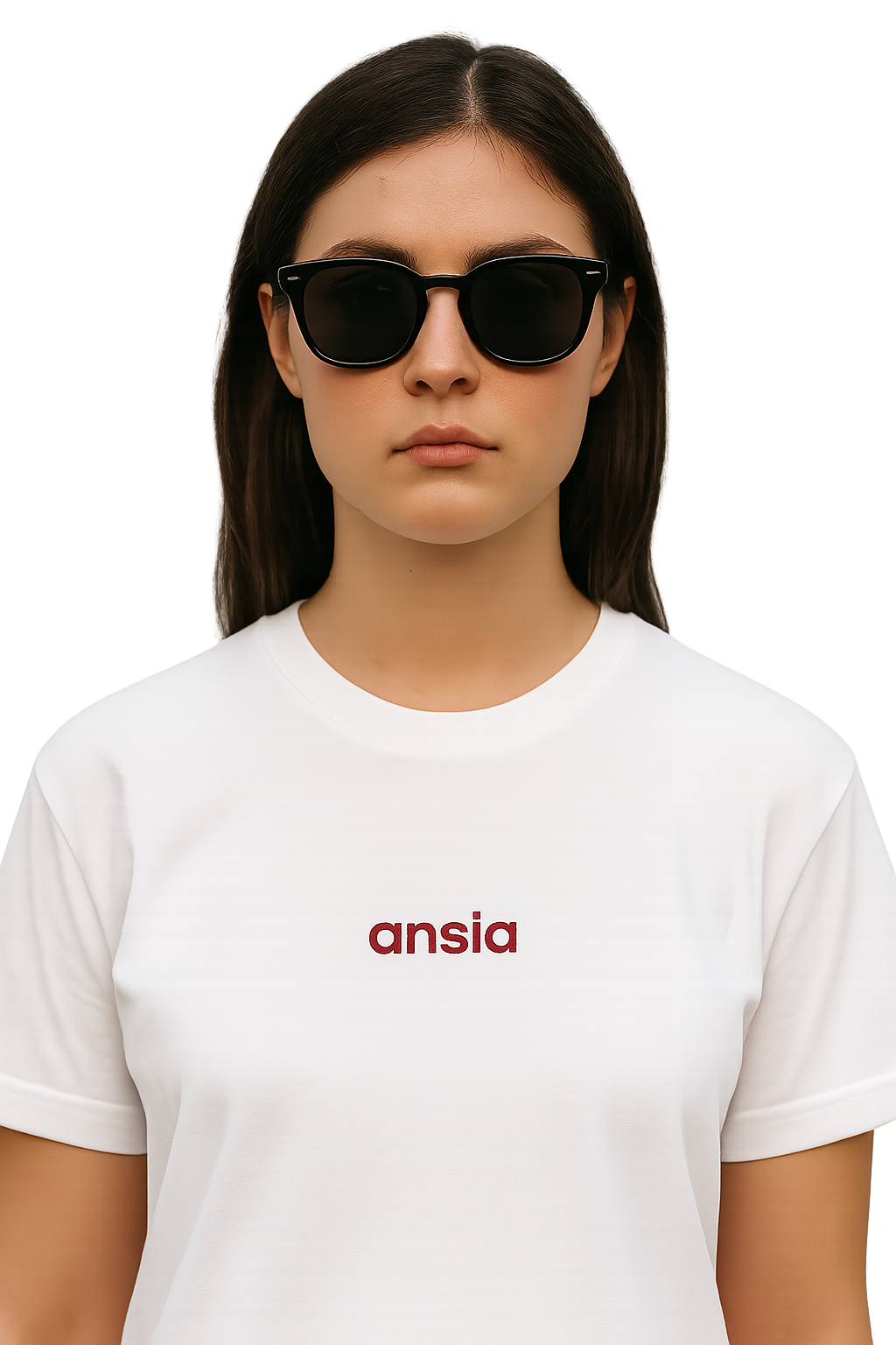 T-shirt girocollo Unisex Ricamata - ansia