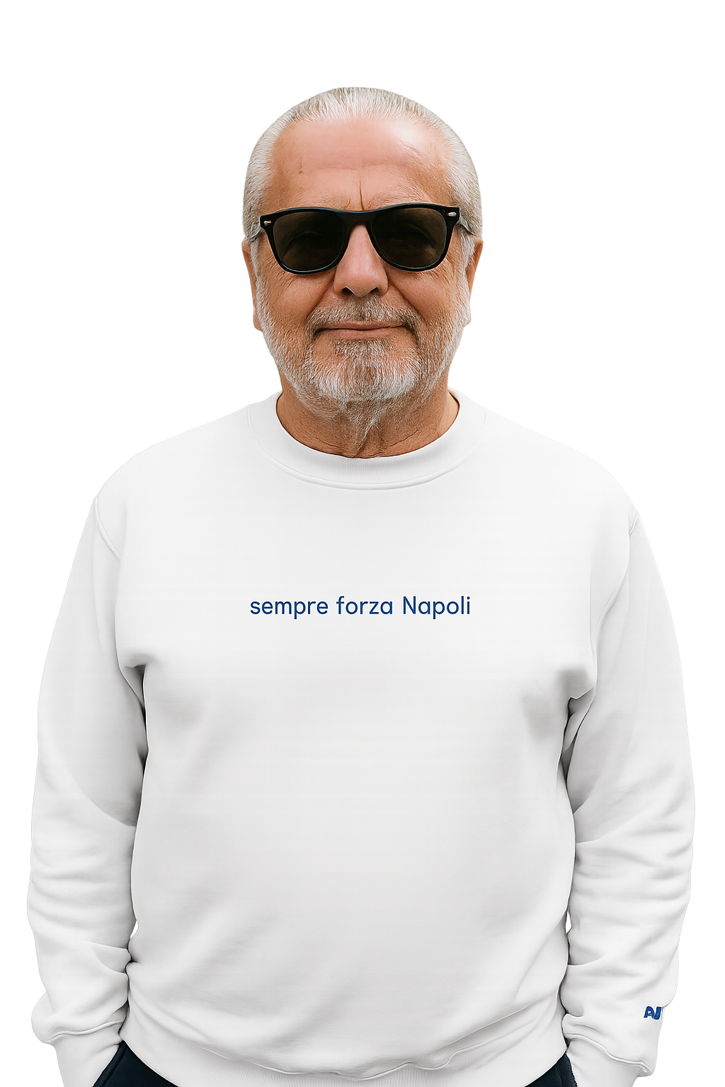 Felpa girocollo Unisex Ricamata | Sempre Forza Napoli