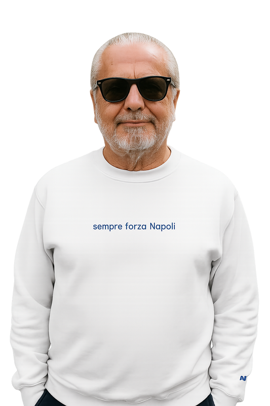 Felpa girocollo Unisex Ricamata | Sempre Forza Napoli