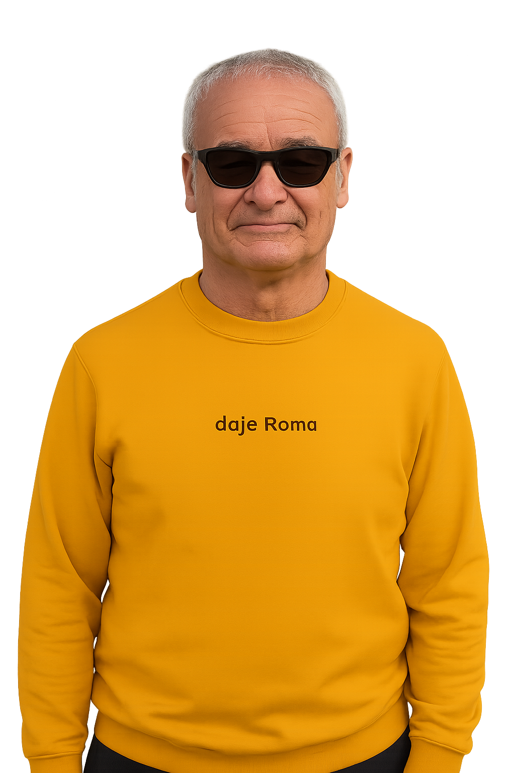 Felpa girocollo Unisex Ricamata | Daje Roma