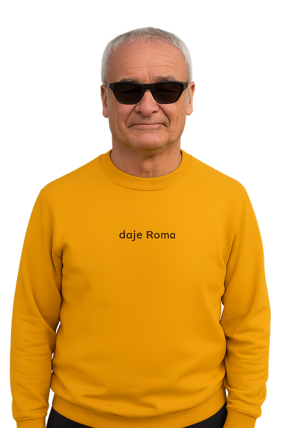 Felpa girocollo Unisex Ricamata | Daje Roma