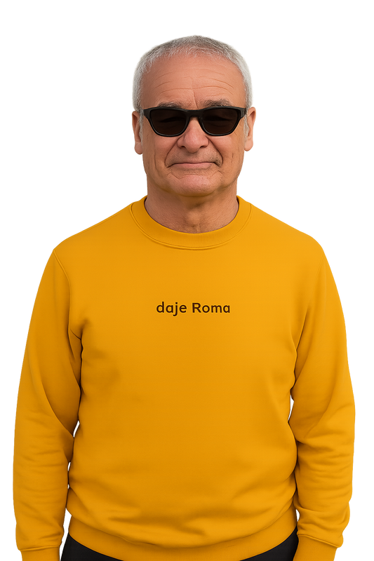 Felpa girocollo Unisex Ricamata | Daje Roma