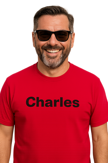 Copia di T-shirt girocollo Unisex Ricamata- Charles