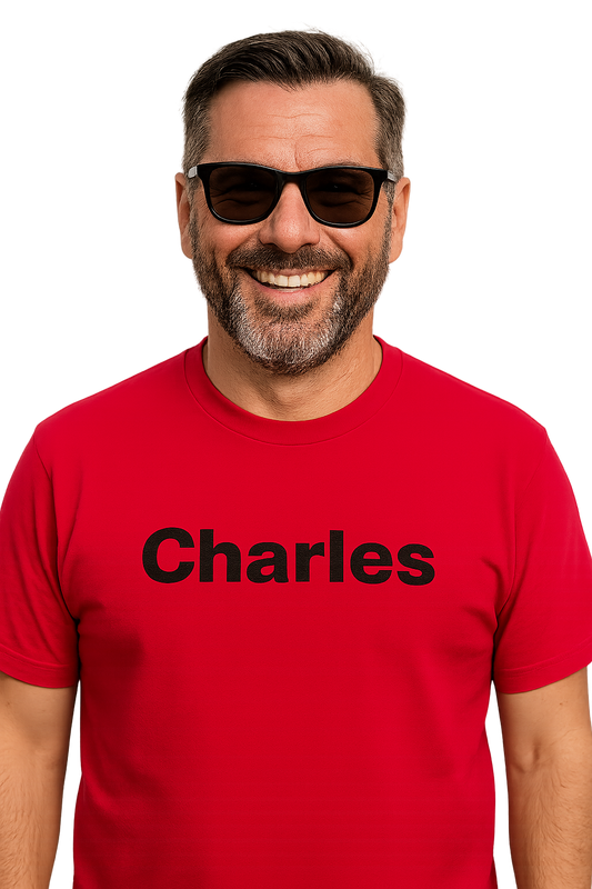 Copia di T-shirt girocollo Unisex Ricamata- Charles