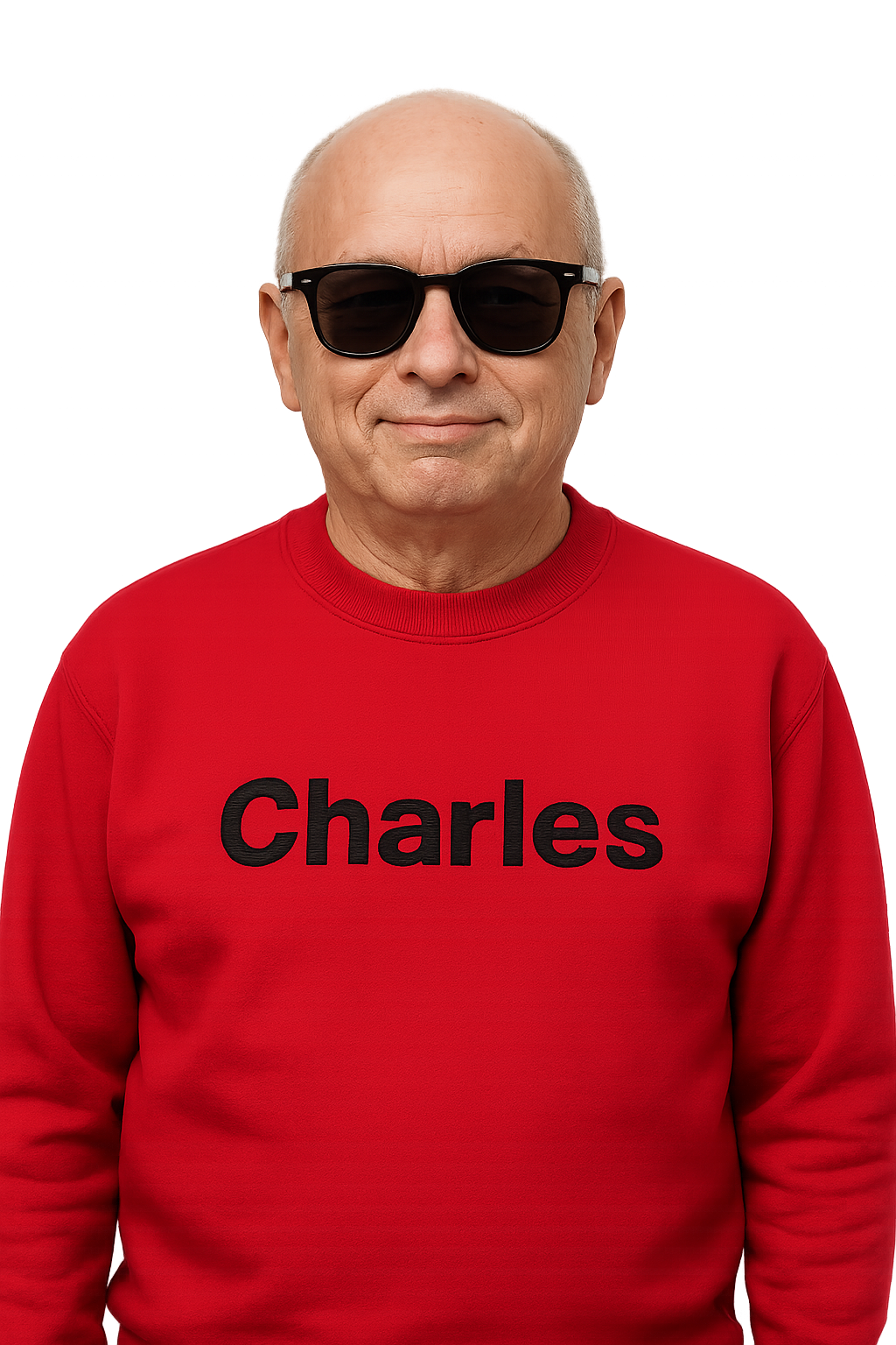 Felpa girocollo Unisex Ricamata | Charles