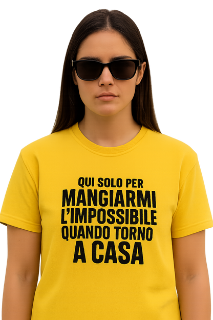 T-shirt Girocollo Classica Unisex | mangiarmi l'impossibile