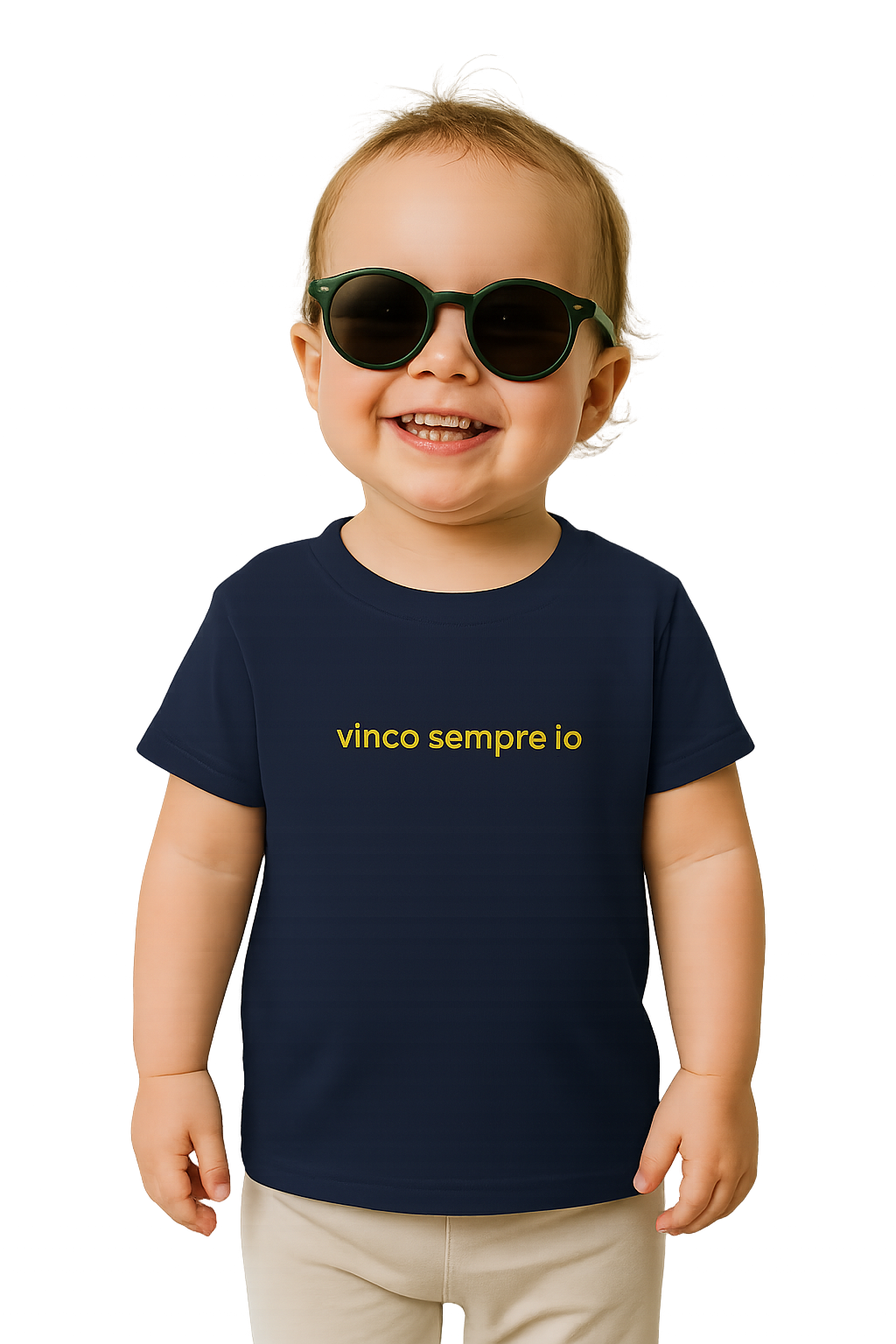 Maglietta classica a girocollo per neonati - vinco sempre io
