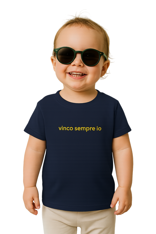 Maglietta classica a girocollo per neonati - vinco sempre io
