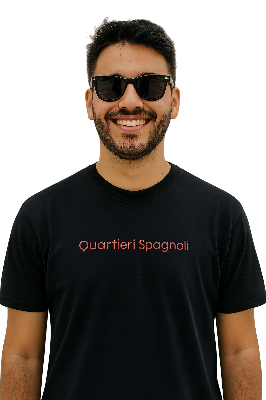 T-shirt girocollo Unisex Ricamata - Quartieri Spagnoli Napoli