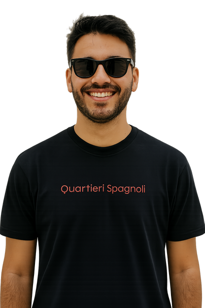 T-shirt girocollo Unisex Ricamata - Quartieri Spagnoli Napoli