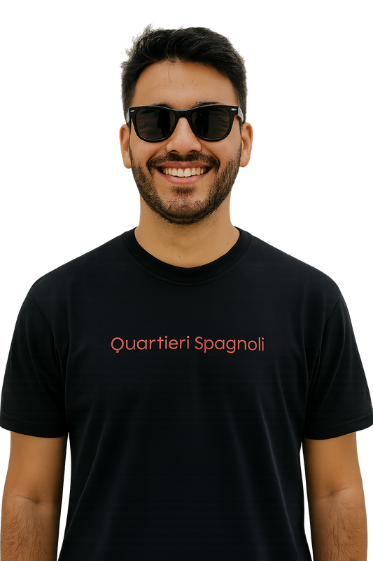 T-shirt girocollo Unisex Ricamata - Quartieri Spagnoli Napoli
