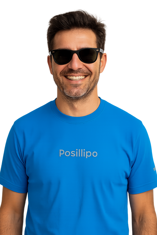 T-shirt girocollo Unisex Ricamata - Posillipo Napoli