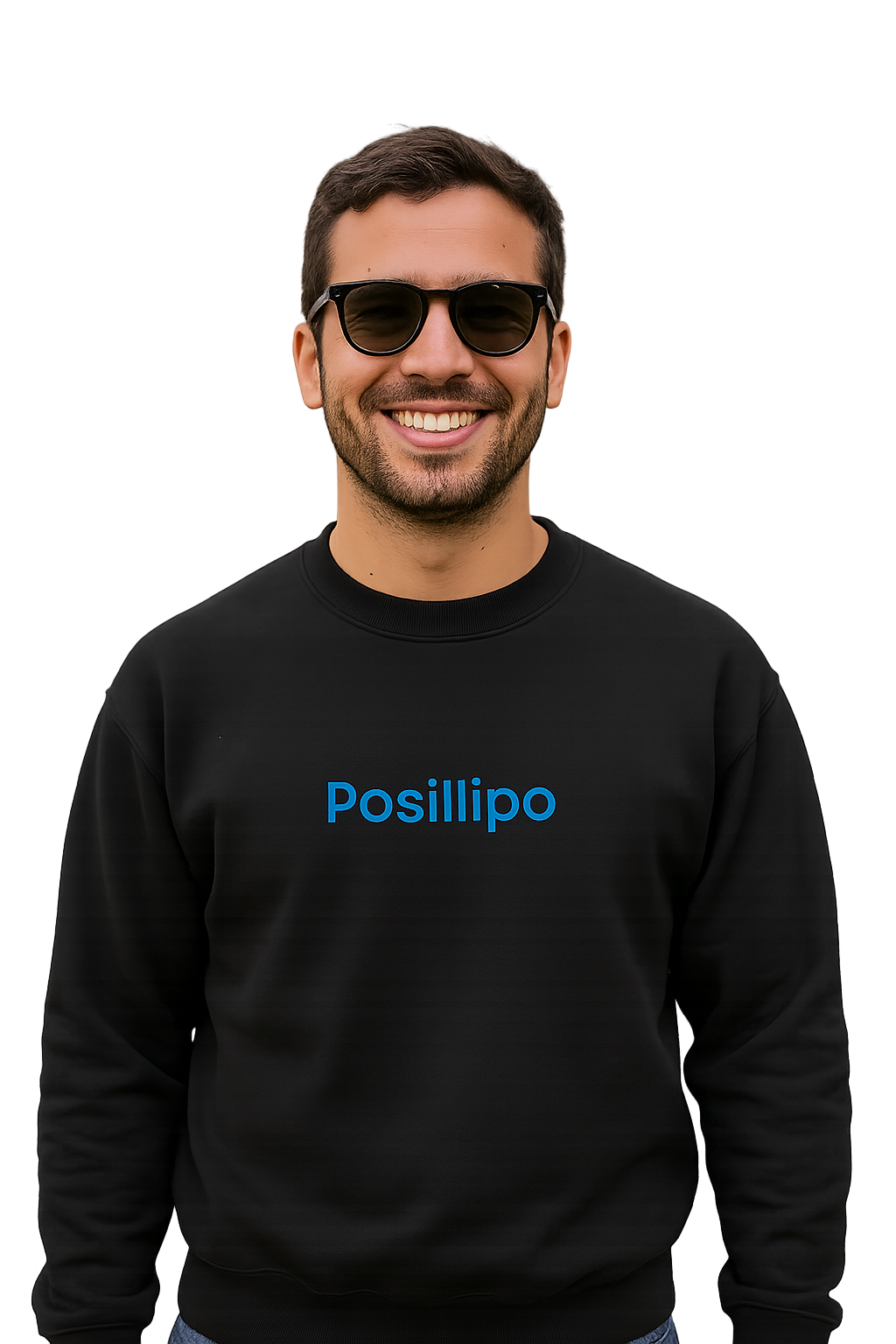 Felpa girocollo Unisex Ricamata | Posillipo Napoli