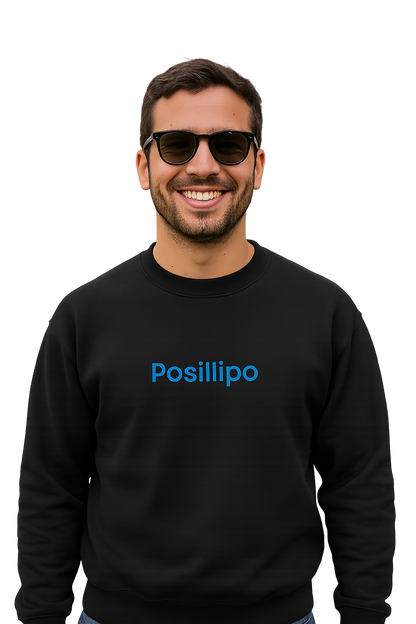 Felpa girocollo Unisex Ricamata | Posillipo Napoli