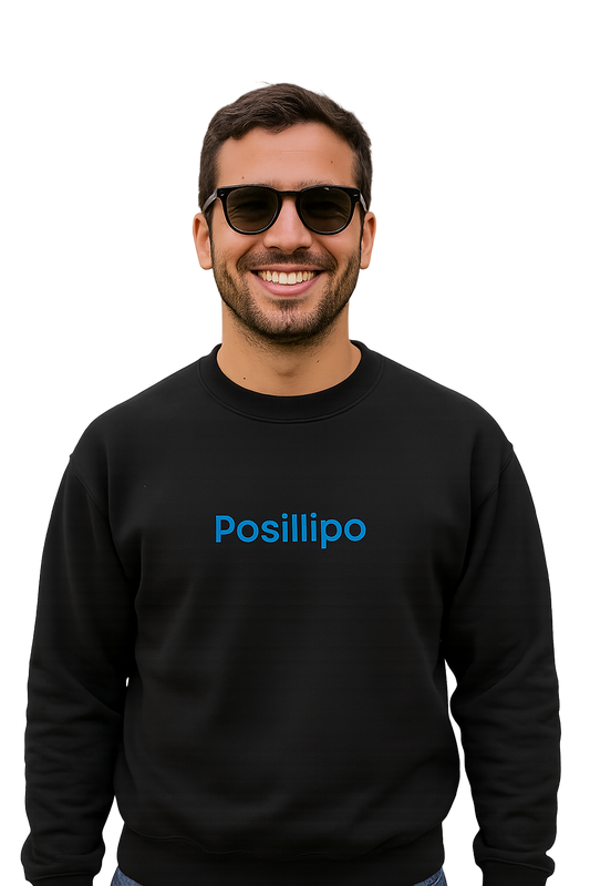 Felpa girocollo Unisex Ricamata | Posillipo Napoli