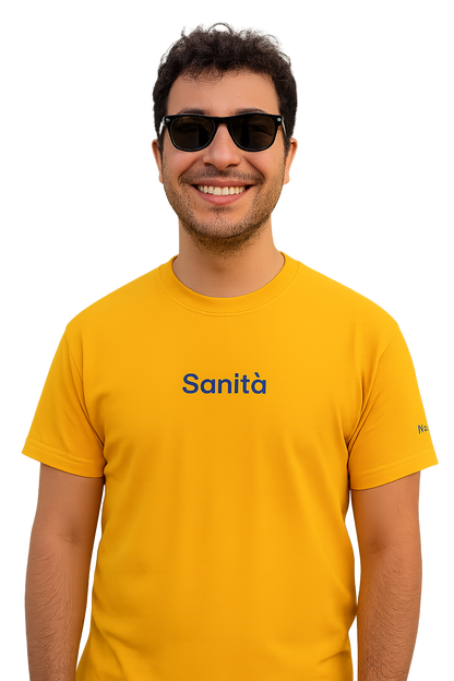 T-shirt girocollo Unisex Ricamata - Sanità Napoli