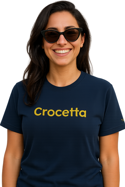 T-shirt girocollo Unisex Ricamata - Crocetta Torino