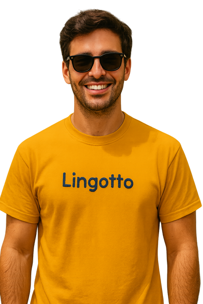 T-shirt girocollo Unisex Ricamata - Lingotto Torino