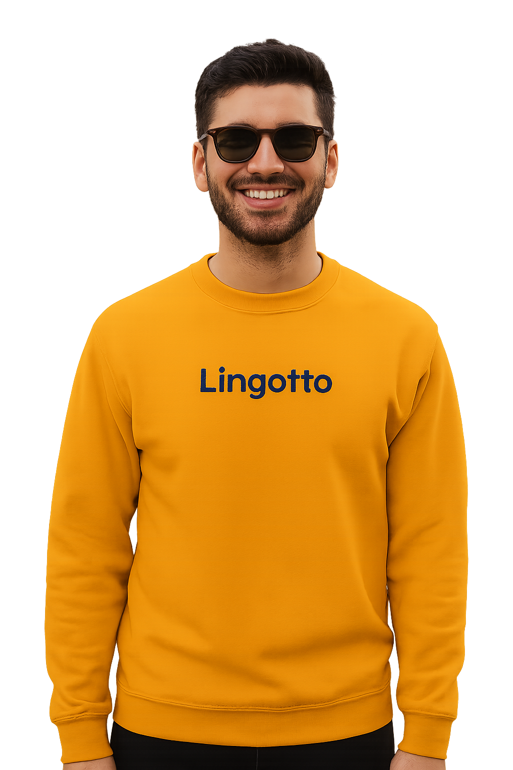 Felpa girocollo Unisex Ricamata | Lingotto Torino