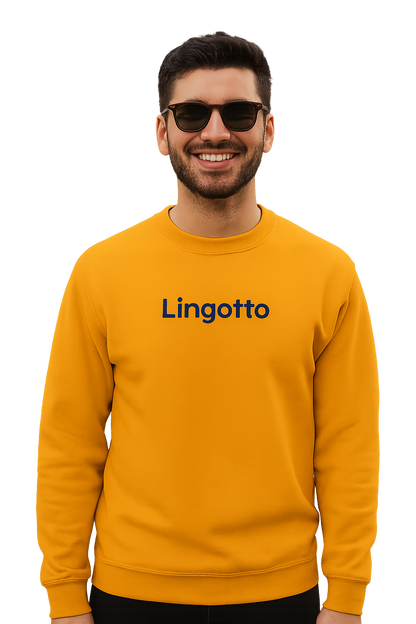 Felpa girocollo Unisex Ricamata | Lingotto Torino