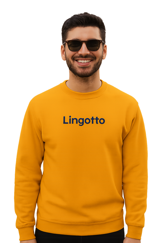 Felpa girocollo Unisex Ricamata | Lingotto Torino