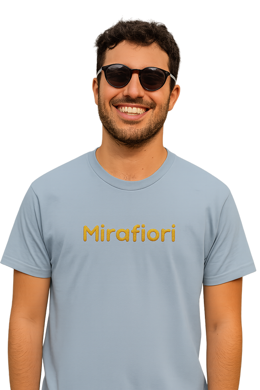 T-shirt girocollo Unisex Ricamata - Mirafiori Torino