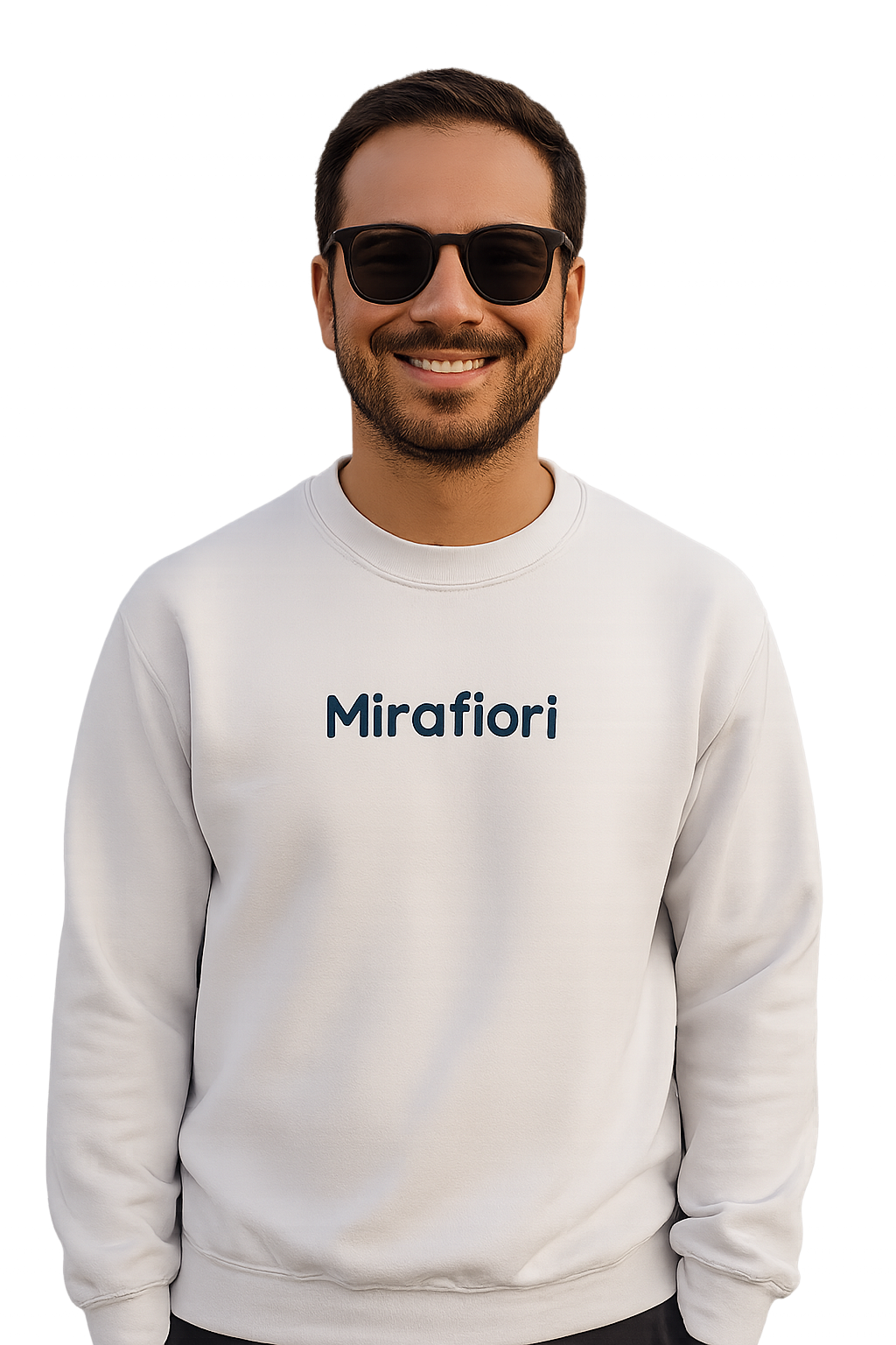 Felpa girocollo Unisex Ricamata | Mirafiori Torino